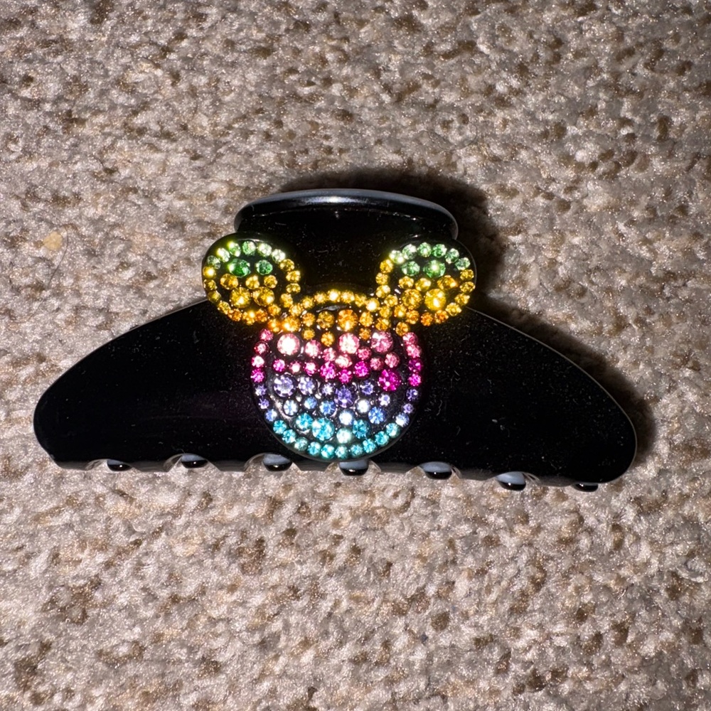 Mickey Mouse Colorful Rhinestone Womens Hair Clip
